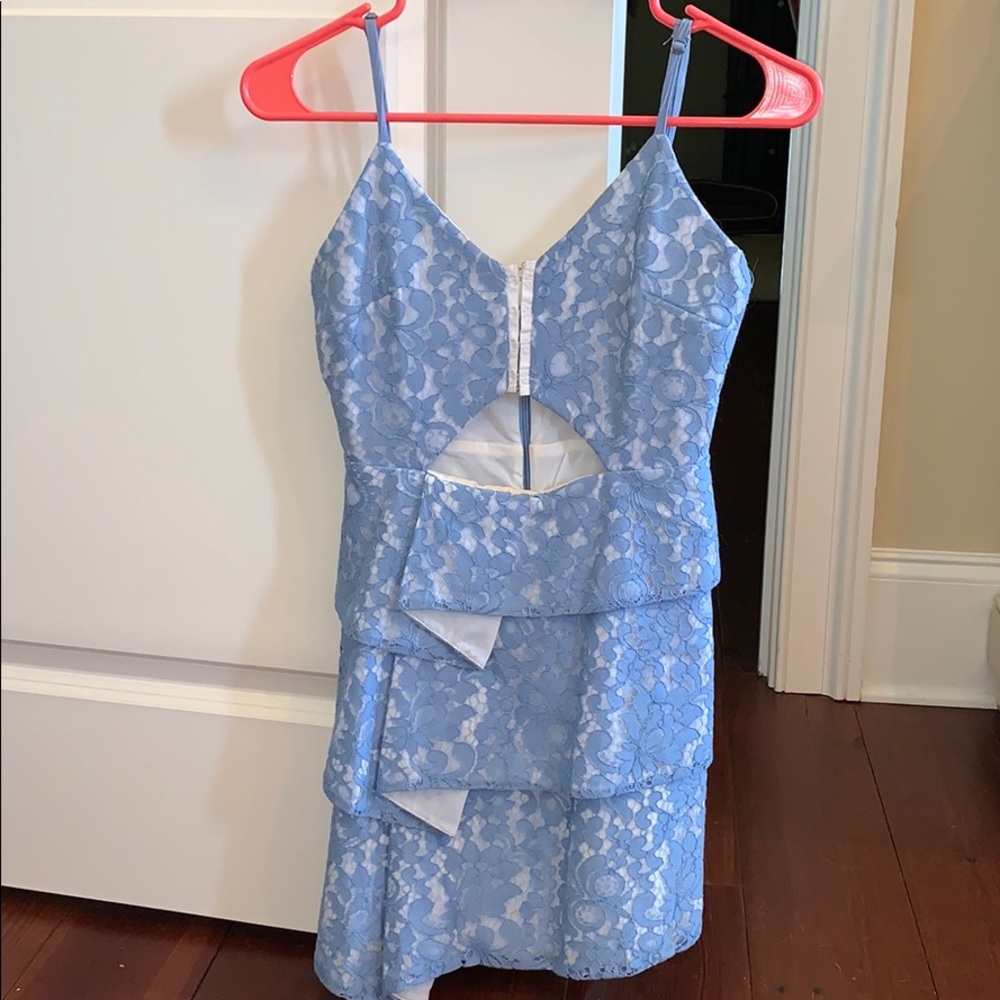 NBD Blue Lace Dress